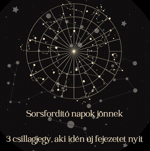 Sorsfordító napok jönnek -3 csillagjegy, aki idén új fejezetet nyit