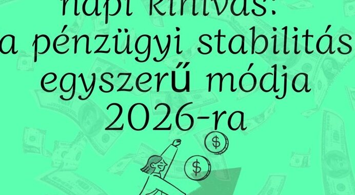 1000 forintos napi rendszer, amivel meglepően sokat lehet félretenni